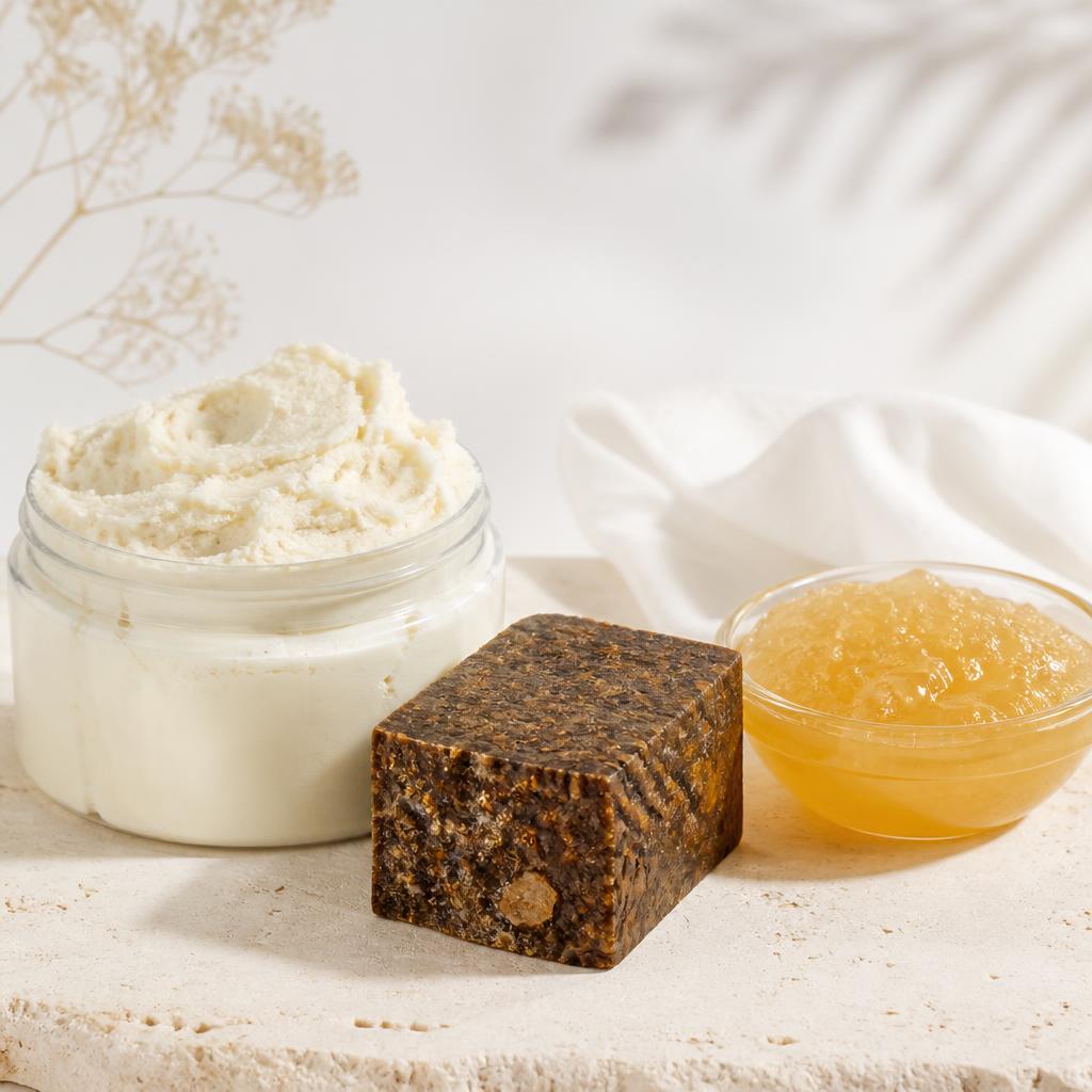 Shea butter and black soap